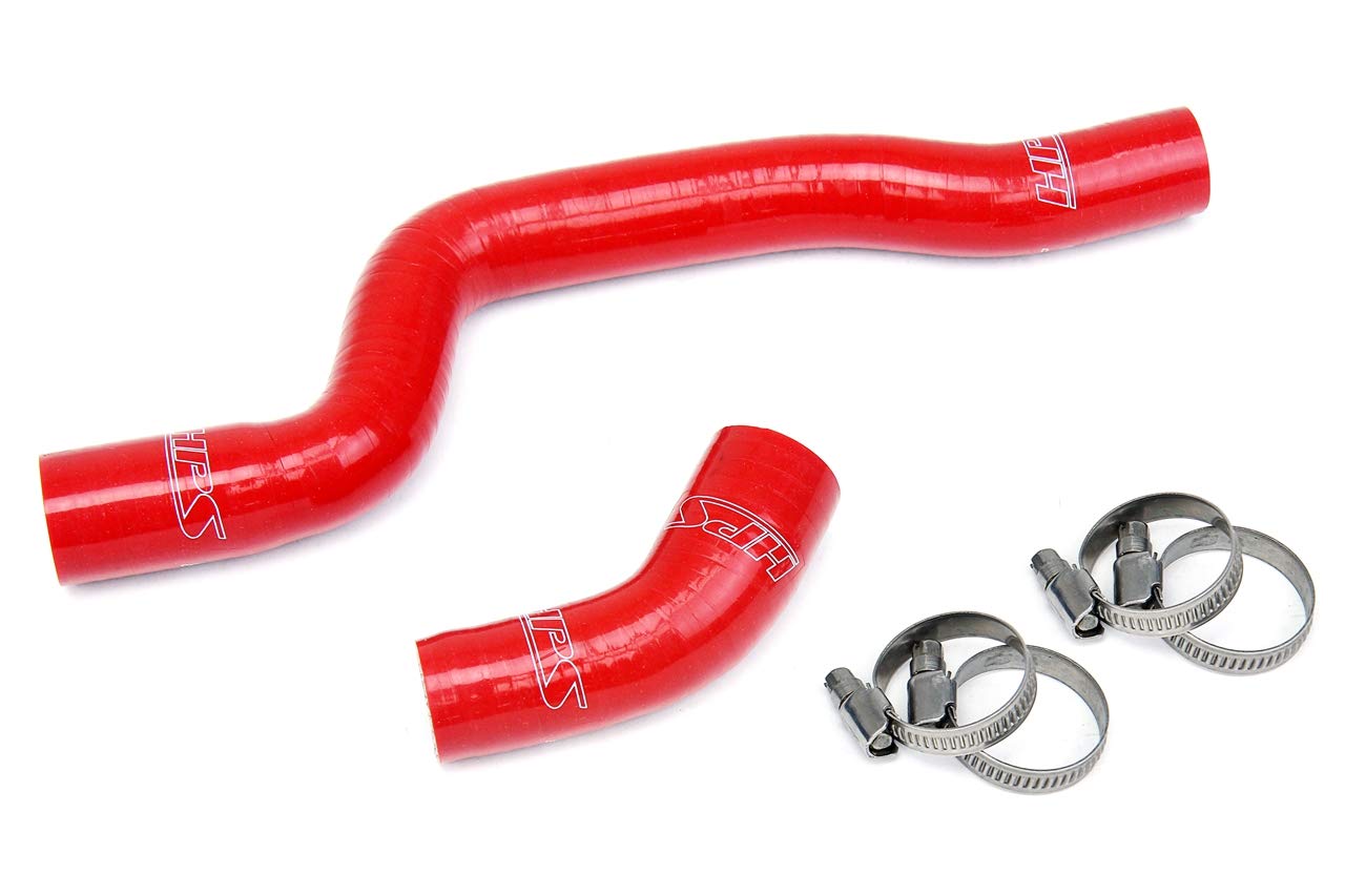 HPS 57-1346-RED High Performance Red Silicone Radiator Coolant Hose Kit - Durable Replacement for Car, Truck & SUV Cooling Systems - Perfect for Racing, Off-Road & Daily Driving