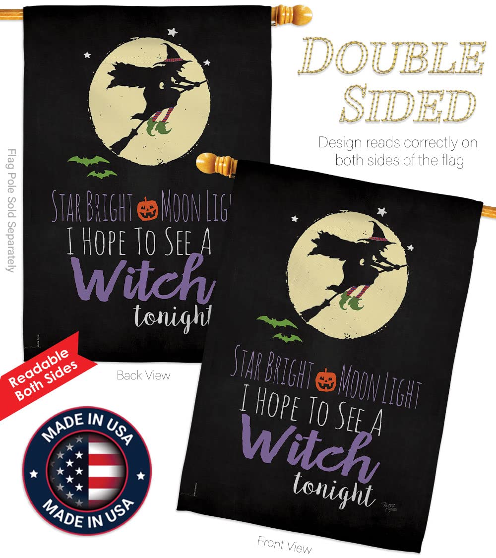 Halloween Decorative Flag 28x40in - Fall Star Bright Vertical House Flag for Outdoor & Indoor Decor