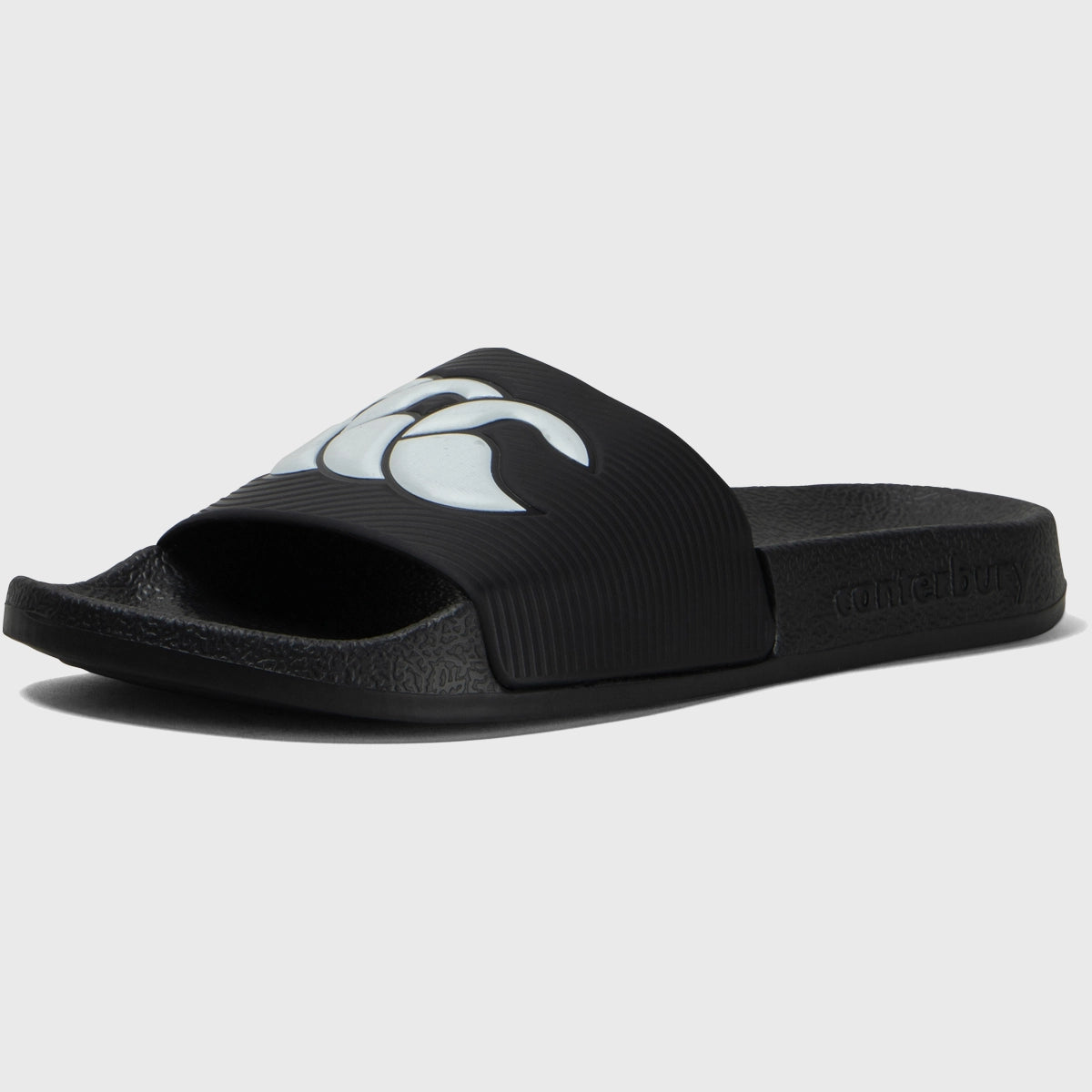 Canterbury Wide Fit Slides for Men & Women - Comfortable Black Sandals for Wide Feet - Perfect for Beach, Pool & Casual Wear