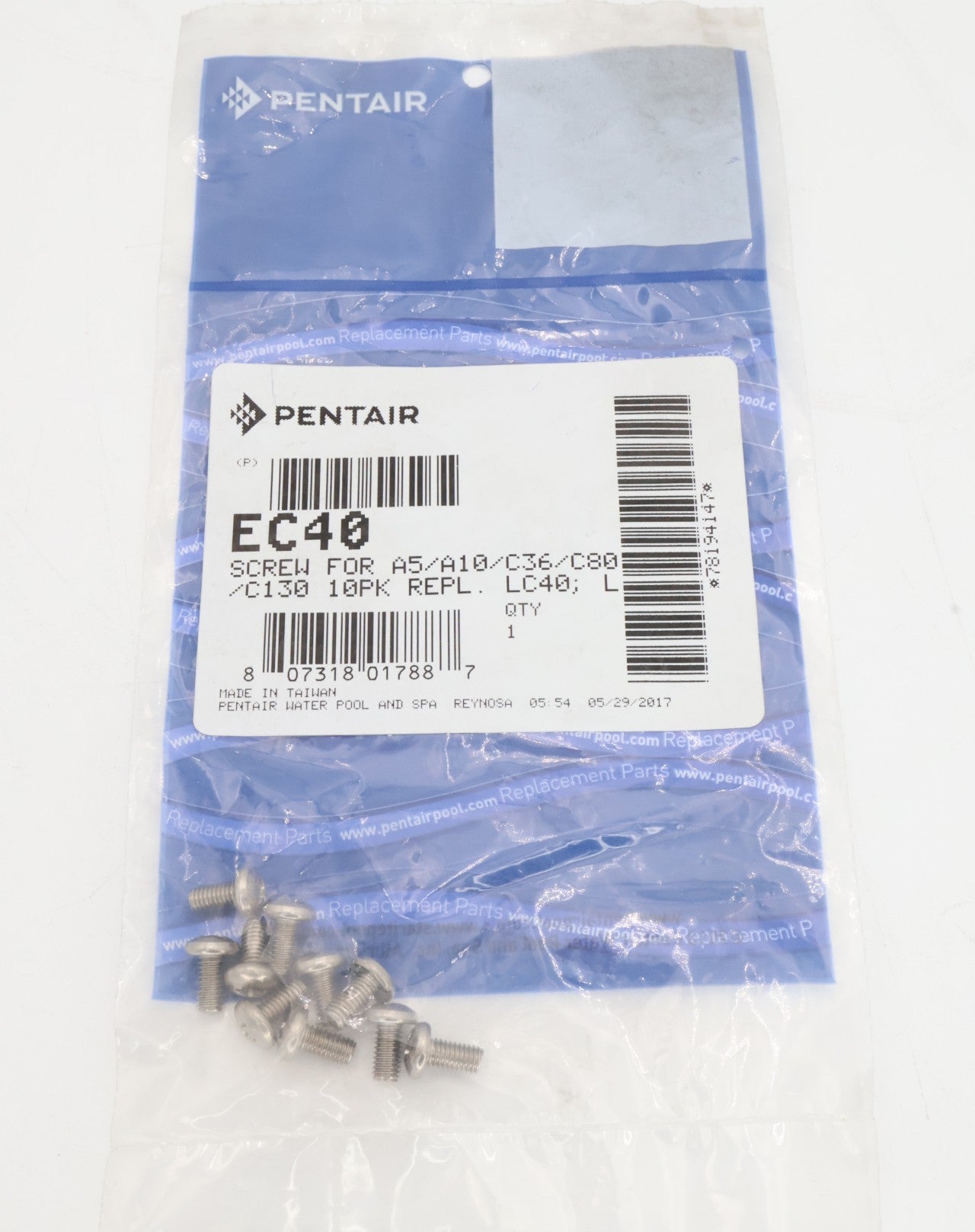 Pentair Screw Replacement for Kreepy Krauly Legend EC40 Pool Cleaner - Durable Pool Maintenance Part for Easy Repair - Perfect for Home & Commercial Pools