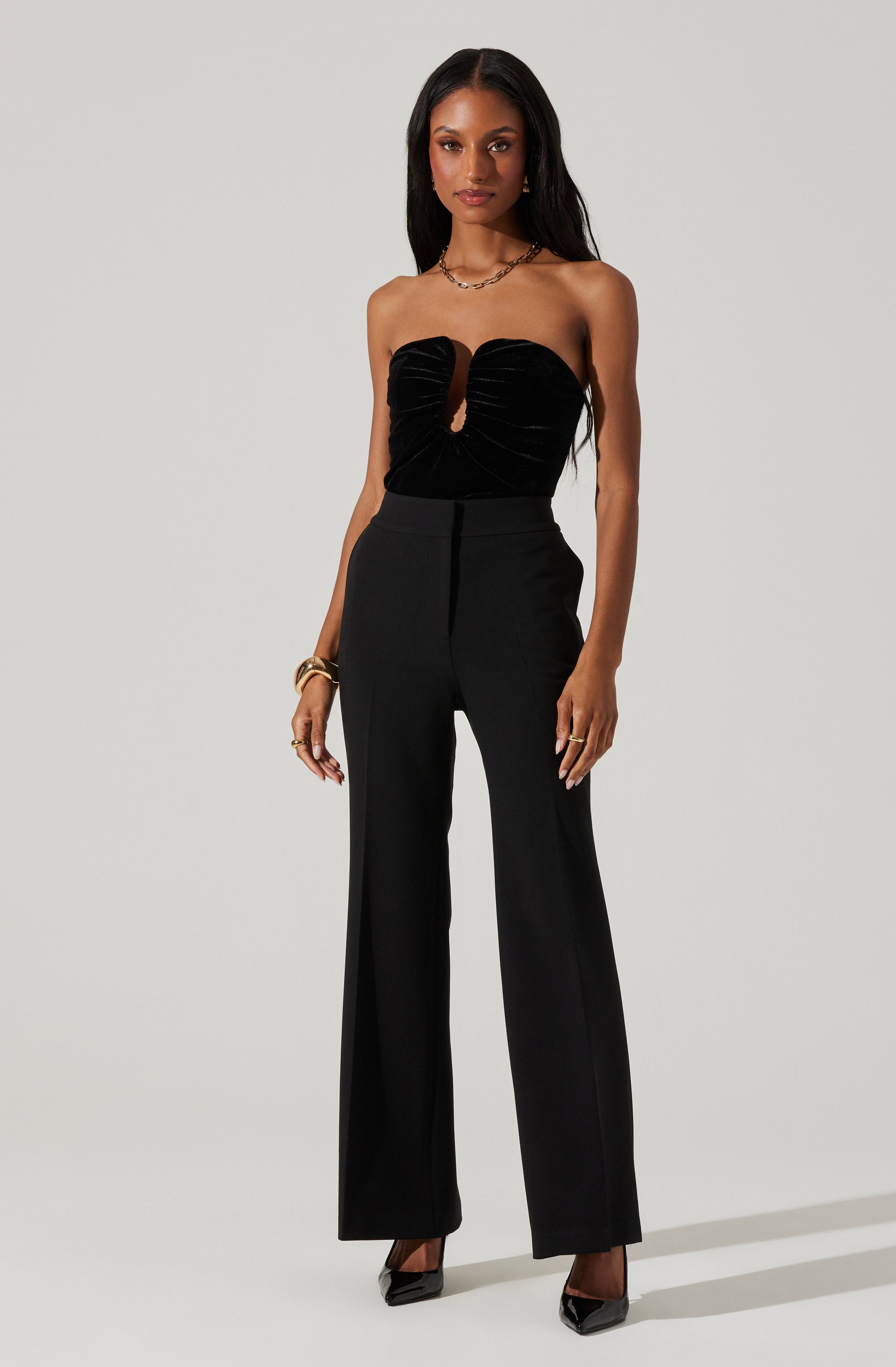 Stylish Arista Sweetheart Velvet Top for Women | Elegant V-Neck Blouse | Perfect for Date Night, Parties & Special Occasions