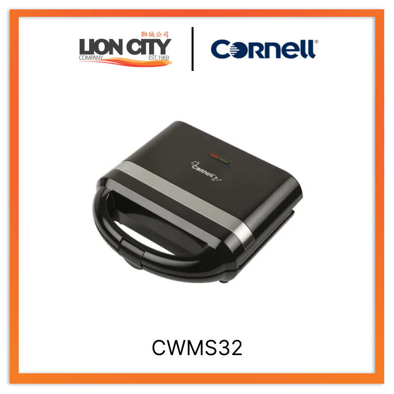 Cornell CWMS32 Belgian Waffle Maker - Stainless Steel, Non-Stick, Adjustable Temperature - Perfect for Breakfast, Brunch & Desserts