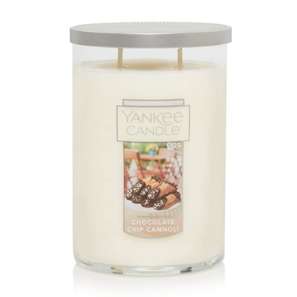 Yankee Candle Chocolate Chip Cannoli Large Tumbler Candle - 14.5oz Scented Soy Wax Candle for Home, Office & Gift Giving | Creates Cozy Atmosphere for Relaxation & Romantic Nights