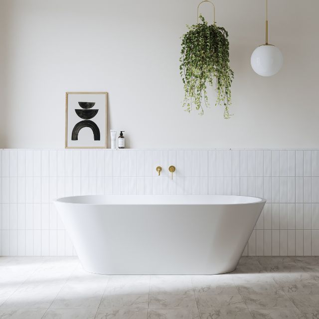 Bao Bon 1700mm Freestanding Bathtub - Modern Luxury Soaking Tub for Spa-Like Relaxation at Home - Perfect for Master Bathroom or Contemporary Bathroom Design