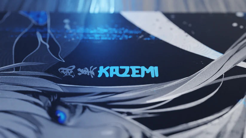 GLSSWRKS Kazemi Glass Gaming Mouse Pad - Ultra Smooth Surface for Precision Control - Perfect for PC, Laptop & Office Use