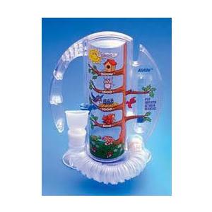 AirLife Pediatric Volumetric Incentive Spirometer with One-Way Valve - 2500ml Capacity for Kids Breathing Exercises - Ideal for Post-Surgery Recovery & Asthma Therapy