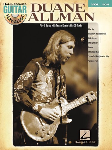Duane Allman Guitar Play-Along Book with CD - Guitar TAB Sheet Music for Blues Rock Licks & Solos | Perfect for Practice, Jamming & Live Performances