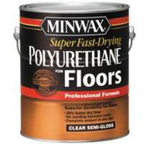 Minwax 13021000 Semi-Gloss Floor Polyurethane - 1 Gallon (Pack of 2) - Water-Based Protective Finish for Hardwood Floors, Furniture & Cabinets - Durable & Scratch-Resistant Coating for Indoor Use