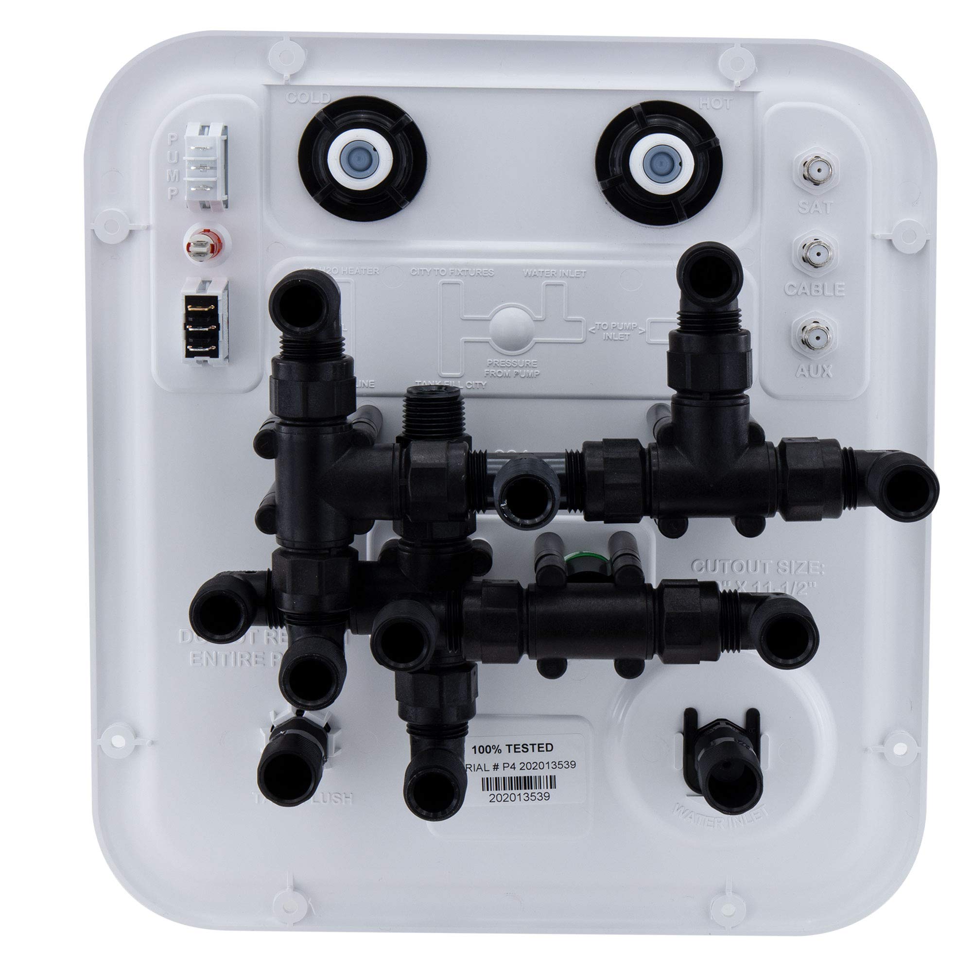 RecPro RV Water Management Panel | Nautilus P4 | 8-Function City Water Fill System with Install Kit | Made in USA | Perfect for RV Camping & Outdoor Adventures