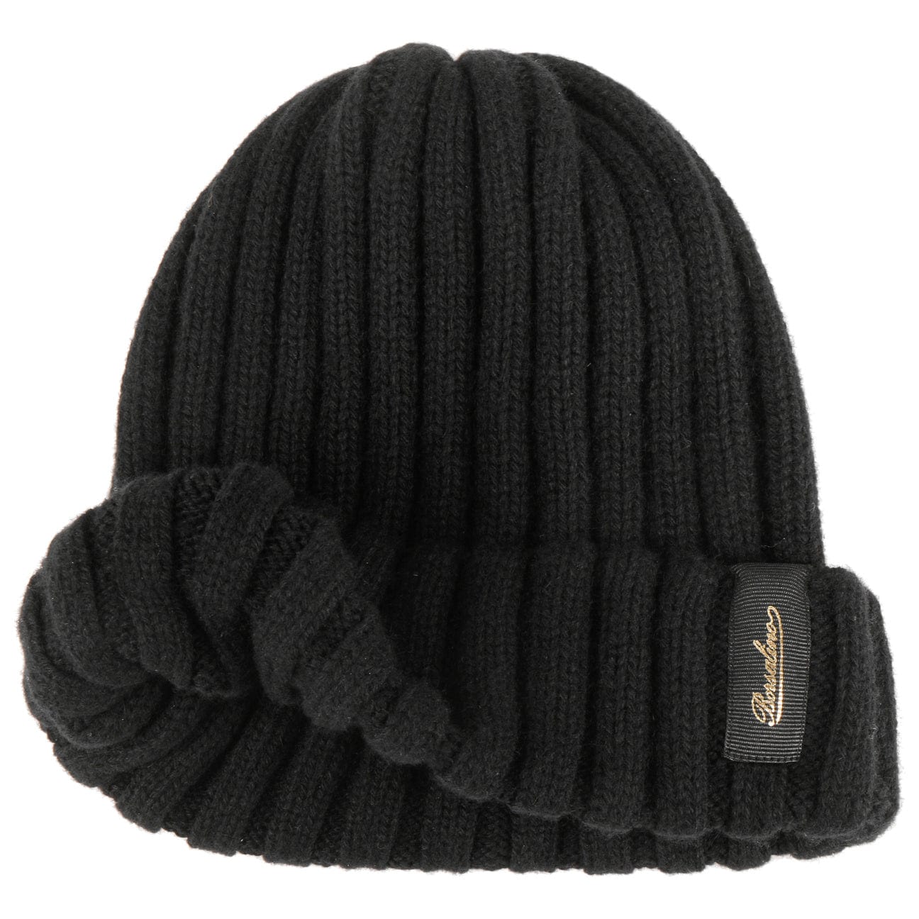 Luxury Borsalino Cashmere Beanie Hat for Men & Women - Soft Winter Warm Knit Hat for Skiing, Hiking & Outdoor Activities