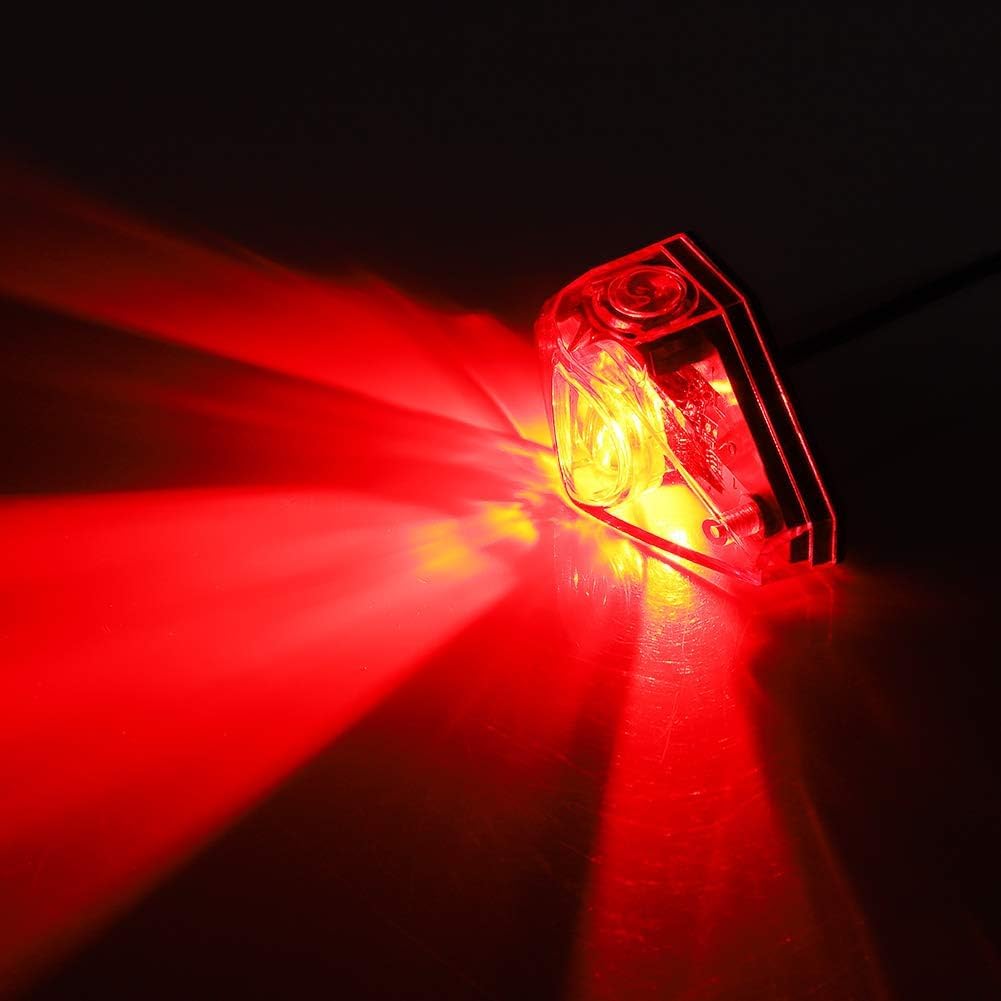 6-80V Universal LED Bike Tail Light - Waterproof Electric Bicycle Rear Safety Lamp with Brake Warning for Night Riding | Perfect for E-Bikes, Scooters & DIY Cycling Accessories