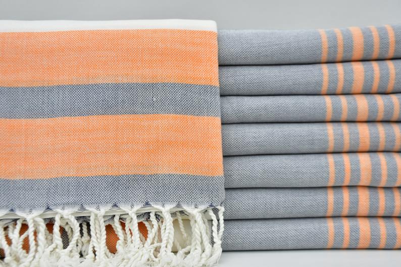 Premium Authentic Turkish Cotton Towels - Soft, Absorbent & Quick-Drying - Perfect for Beach, Spa, Bath & Home Use