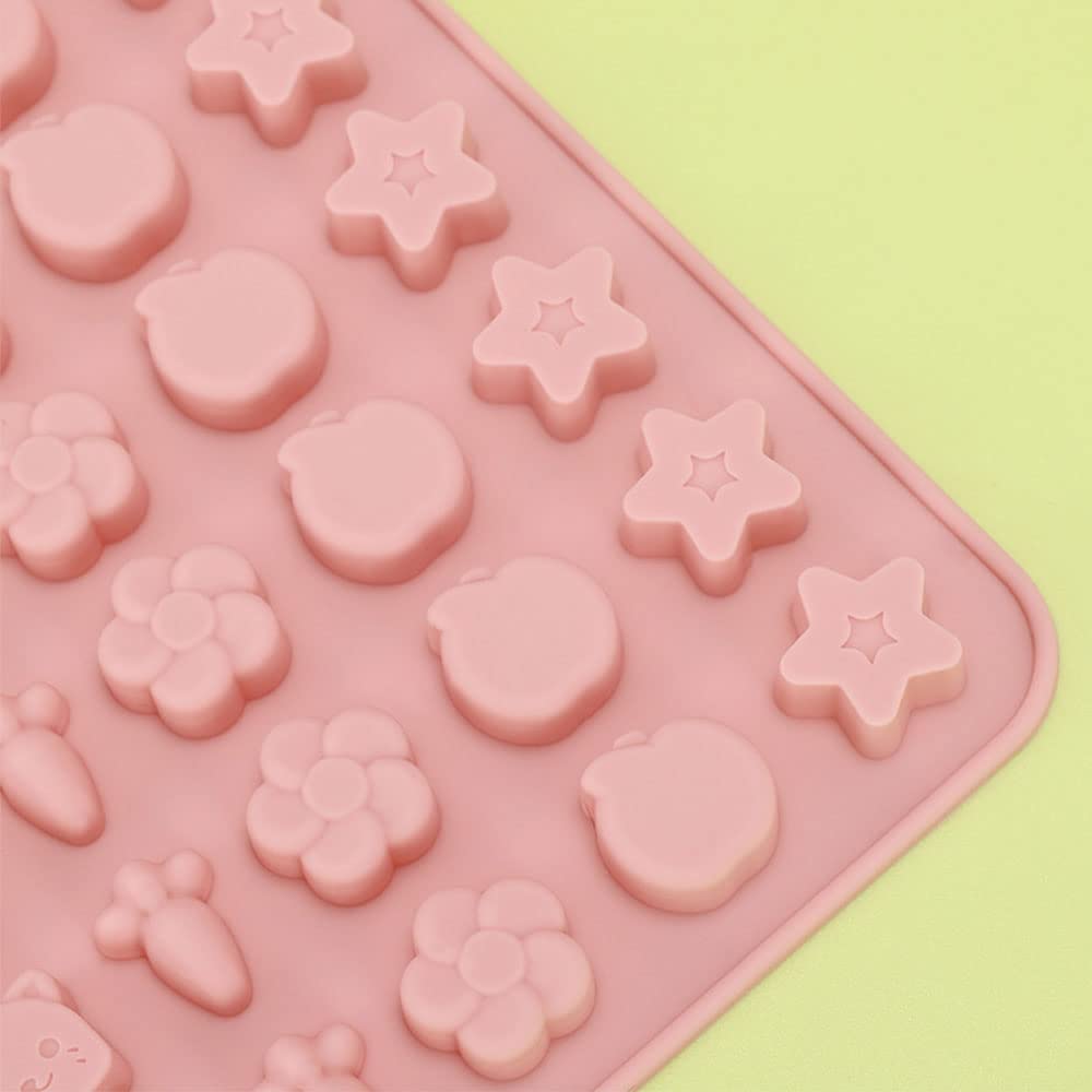 Premium Silicone Candy Molds for Gummy, Chocolate & Jelly - Animal & Fruit Shaped Baking Molds for DIY Candy Making, Cake Decorating, Ice Cubes & Party Treats