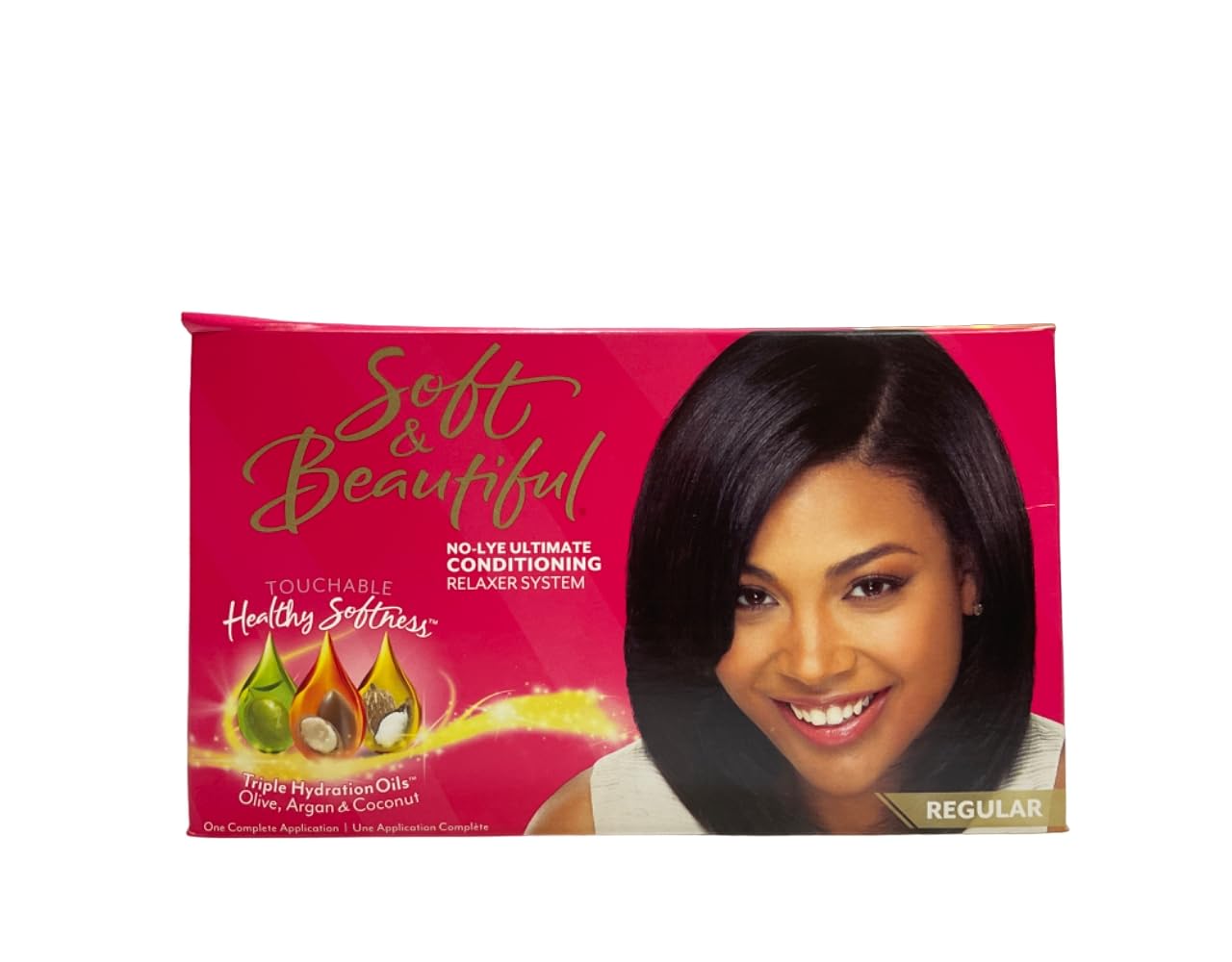 Soft & Beautiful No-Lye Relaxer Kit - Pack of 6 | Gentle Hair Straightening Treatment for Natural Hair | Perfect for Home Use & Salon Quality Results