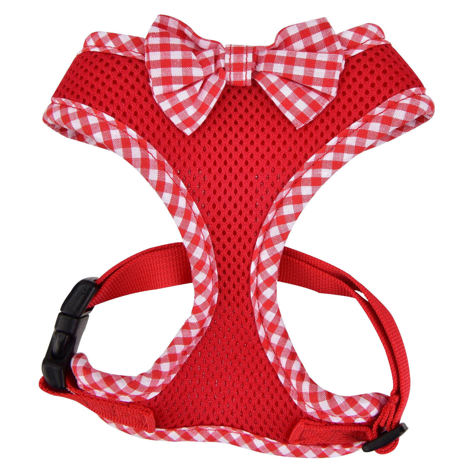 Evie Dog Harness for Small Dogs - Adjustable & Breathable Red Pet Harness - Perfect for Walking, Hiking & Outdoor Adventures