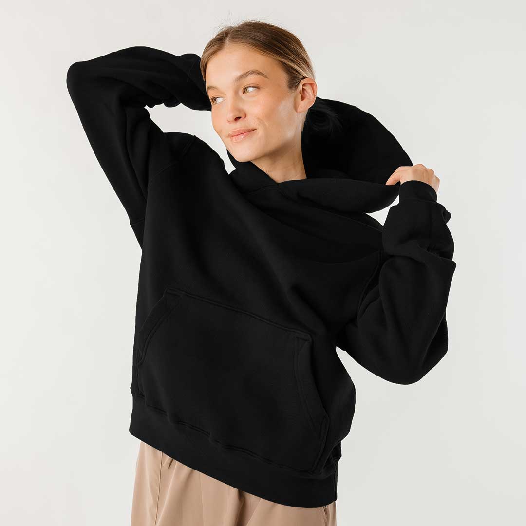 Arrive Hoodie for Men & Women - Soft Black Pullover Sweatshirt for Casual Wear, Gym & Outdoor Activities