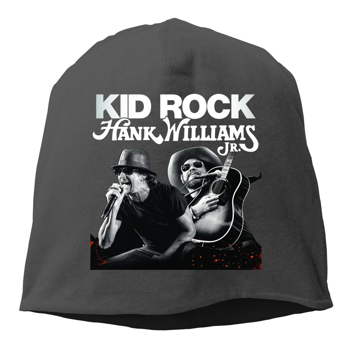 Unisex Skull Knit Beanie Hat - Rock Band Style for Kids & Adults - Warm Winter & Autumn Cap - Black - Perfect for Concerts, Outdoor Activities & Cold Weather