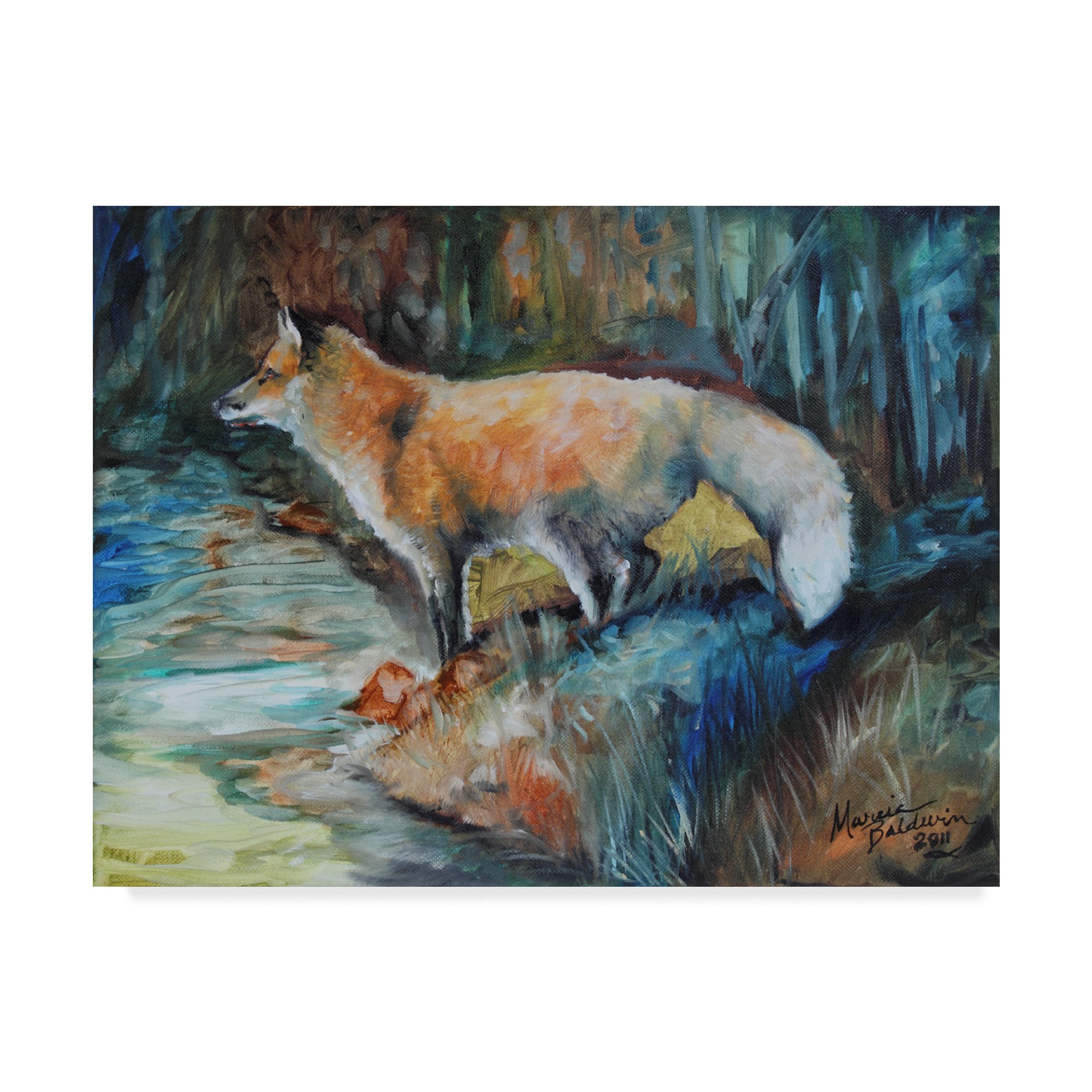 Trademark Fine Art Marcia Baldwin Multicolor Canvas Painting - Perfect for Home Decor, Office & Living Room Wall Art