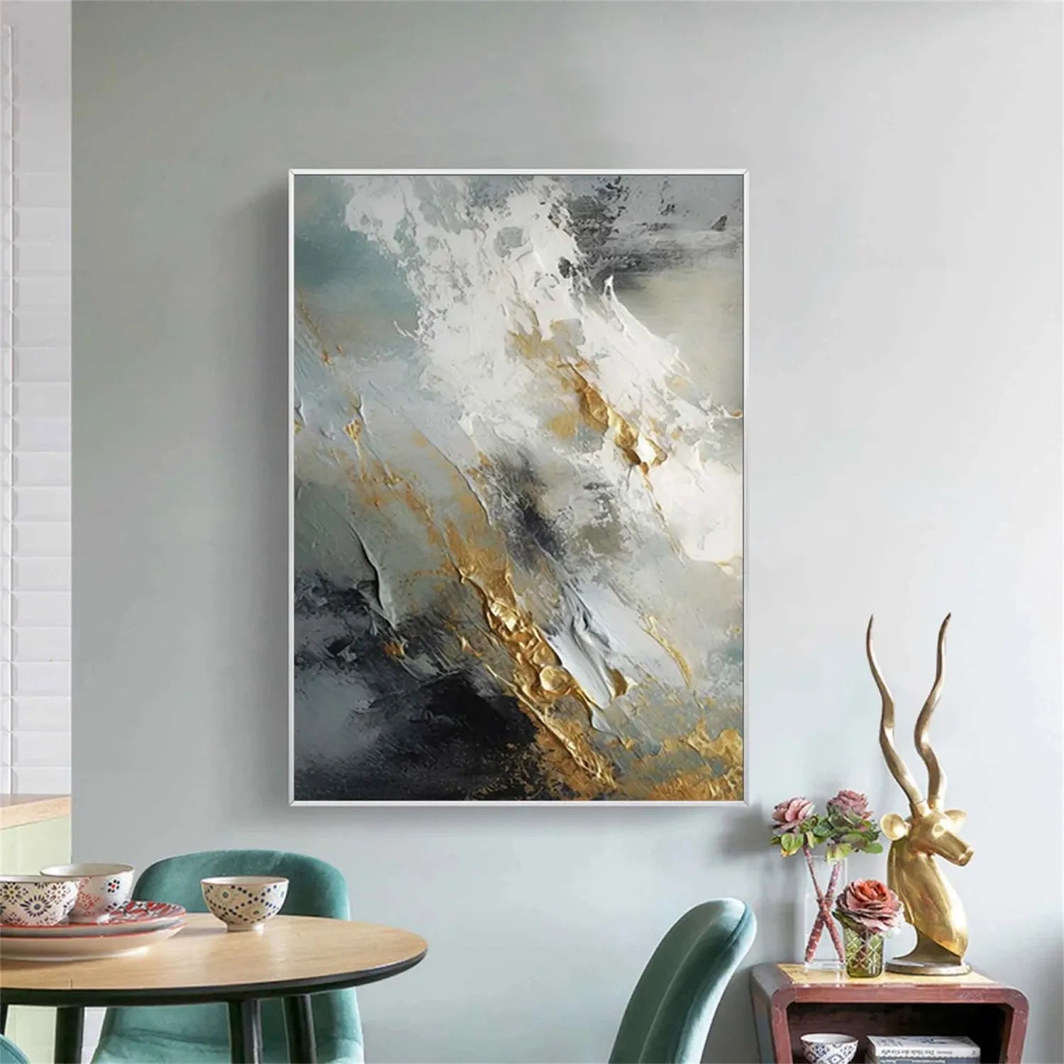 Abstract Painting #AB 175 - Modern Wall Art for Home & Office Decor | Large Canvas Artwork for Living Room, Bedroom, or Workspace