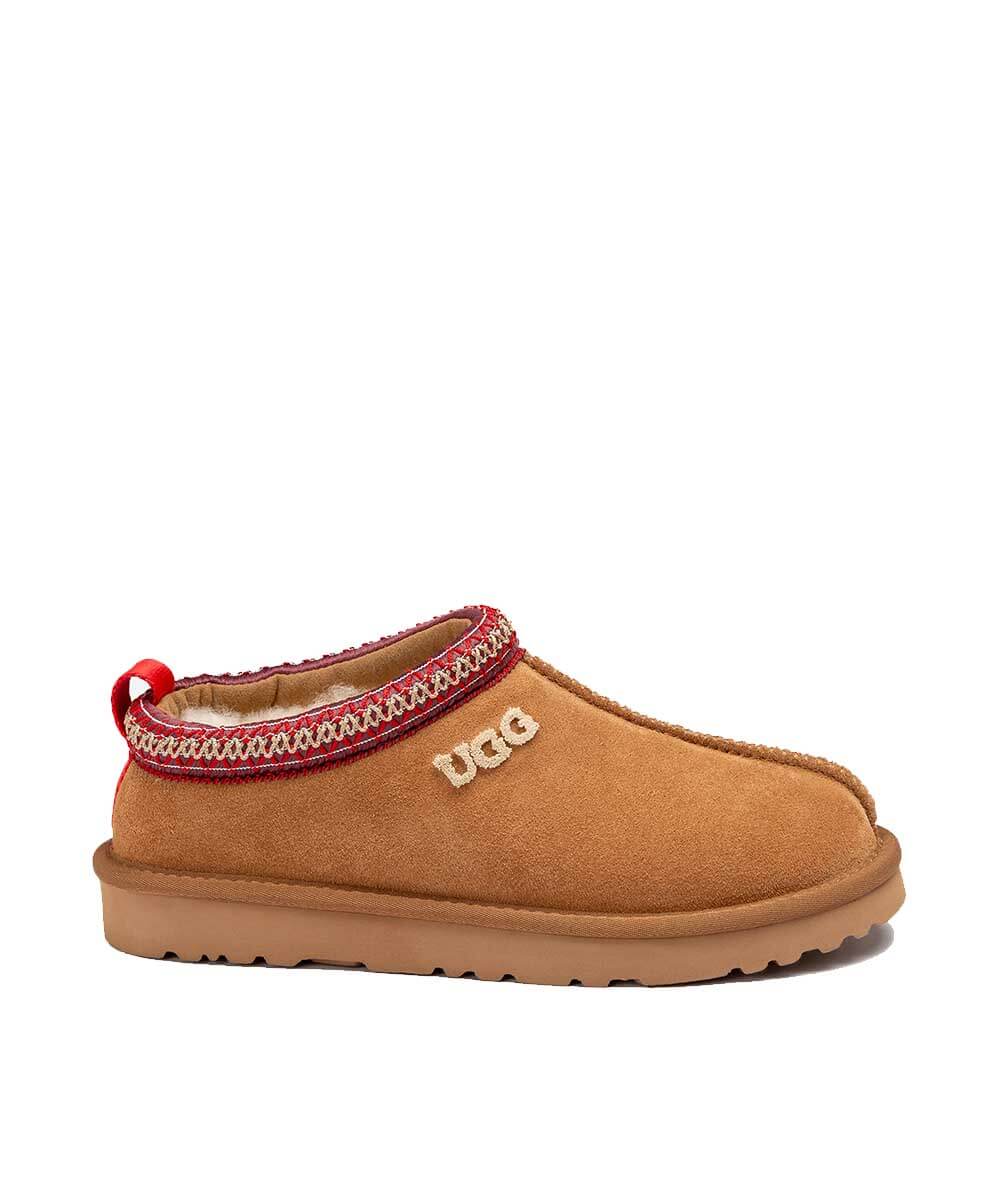 Women's UGG Tassy Logo Moccasin Slippers - Cozy Indoor/Outdoor House Shoes for Winter Comfort & Casual Wear
