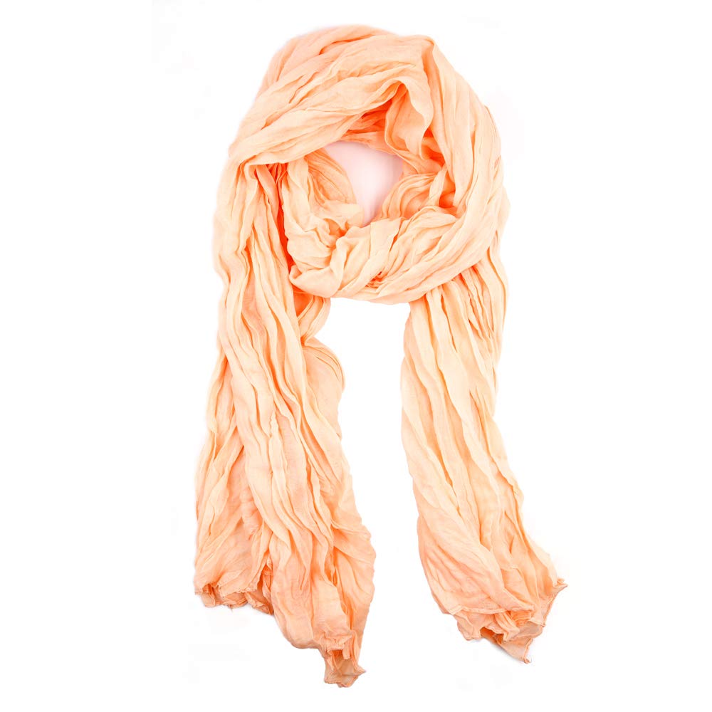 Beauty Town Large Crinkle Head Wrap Scarf - Stylish Turban Headband & Hair Tie for Women - Perfect for Workouts, Yoga, Travel, and Everyday Fashion