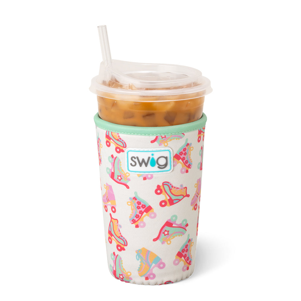 Roller Rink Medium Iced Cup Coolie - Insulated Beverage Sleeve for Cold Drinks - Perfect for Skating Rinks, Parties, and Outdoor Events