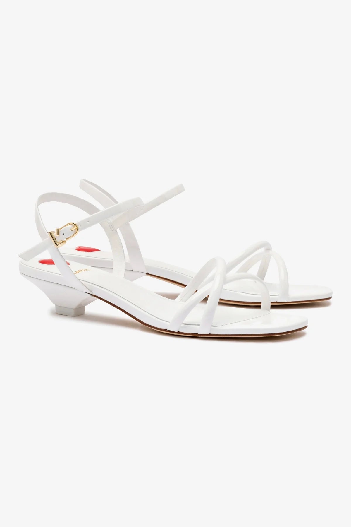 Charlotte Women's White Patent Leather Sandals - Comfortable & Stylish Summer Shoes for Beach, Casual Wear & Outdoor Activities