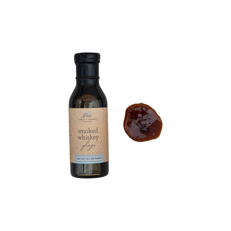 Premium Smoked Whiskey Glaze Sauce - Rich & Bold BBQ Marinade for Ribs, Steak & Chicken - Perfect for Grilling, Smoking & Roasting