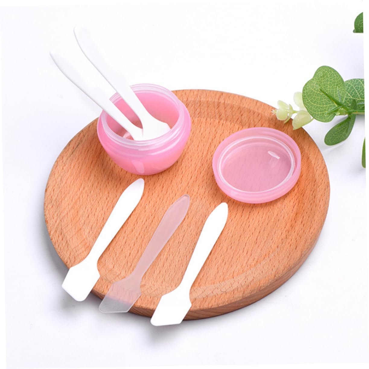 FOMIYES 200pcs Reusable Cosmetic Spatula Set - Cream Mask Lotion Applicator, Beauty Eye Cream Spoon & Skincare Tools for Women | Perfect for Salon, Spa, Home Facial & Travel Skincare Routine