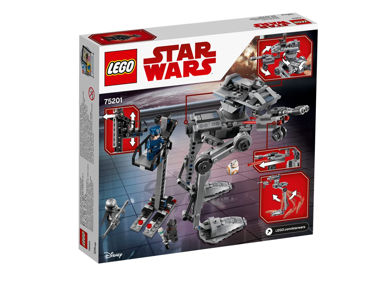 LEGO Star Wars First Order AT-ST Walker 75201 Building Kit (FR) - Collectible Construction Set for Kids & Adults - Perfect for Star Wars Fans, Gift Giving & Display Scenes