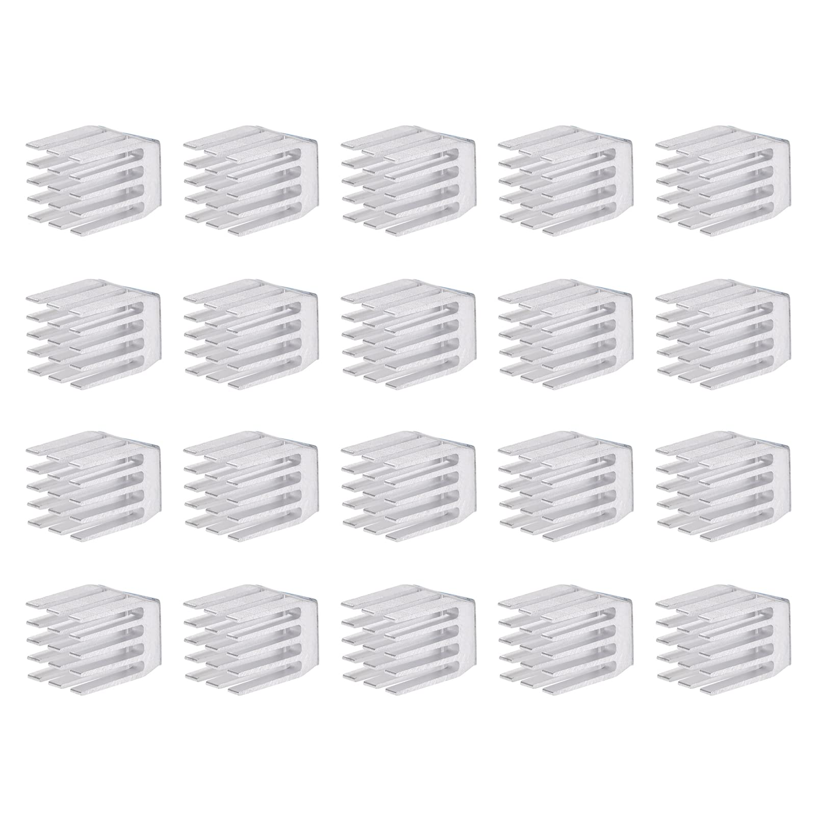 DMiotech 20 Pack 9x9x12mm Aluminum Alloy Heatsink for 3D Printer Motherboard Cooling - High-Performance Heat Dissipation with Pre-Applied Thermal Paste - Perfect for DIY Electronics, Raspberry Pi, and PCB Cooling Projects