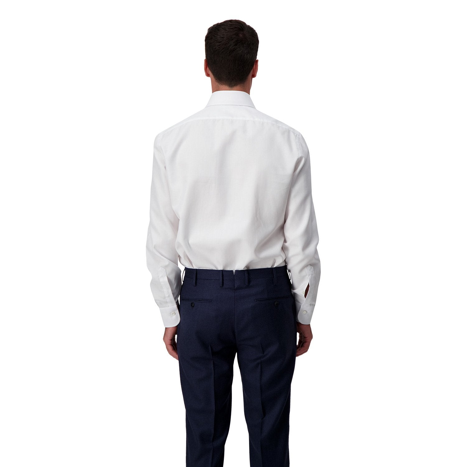 Barba Napoli White Classic Dress Shirt for Men | Premium Cotton Formal Shirt | Perfect for Business, Office & Special Occasions