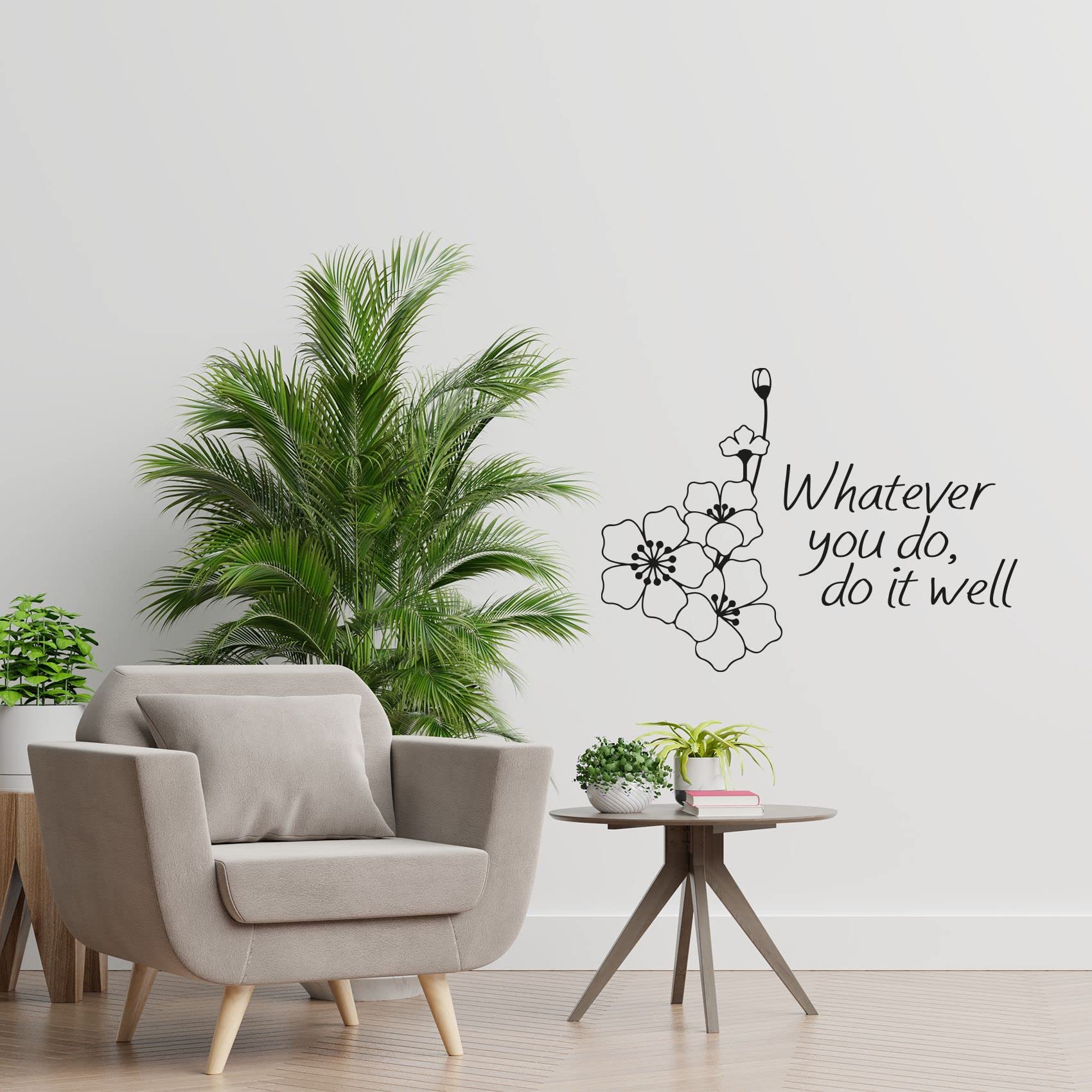 Japanese Cherry Blossom Sakura Wall Decal Sticker - 24x40 Inch Vinyl Wall Art for Kids Room, Bedroom, Nursery & Home Decor - Perfect for Spring Themed Rooms and Asian-Inspired Interior Design