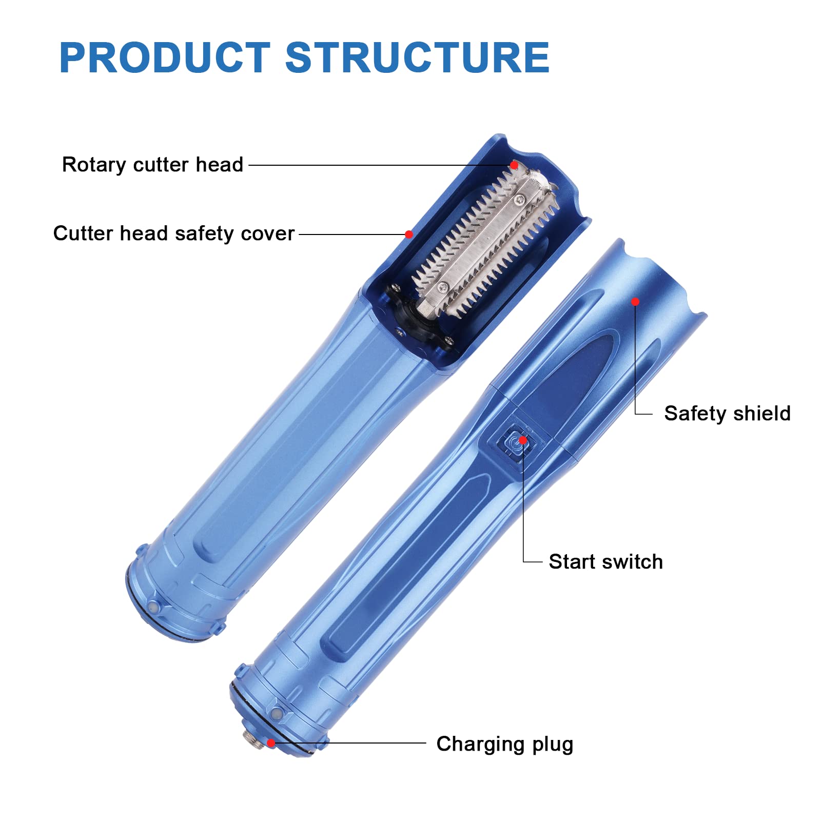 MXBAOHENG Cordless Electric Fish Scaler - 2600mAh Rechargeable Battery, Waterproof Brushless Motor Fish Scale Remover Cleaner with Built-in Scraper - Perfect for Home Kitchen, Fishing Trips & Outdoor Cooking