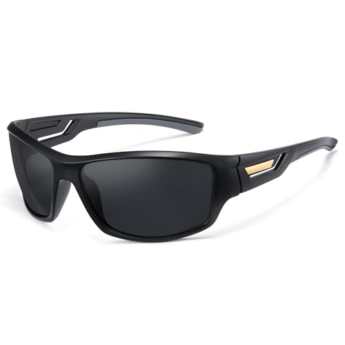 A1 - Black Fishing Sunglasses for Men