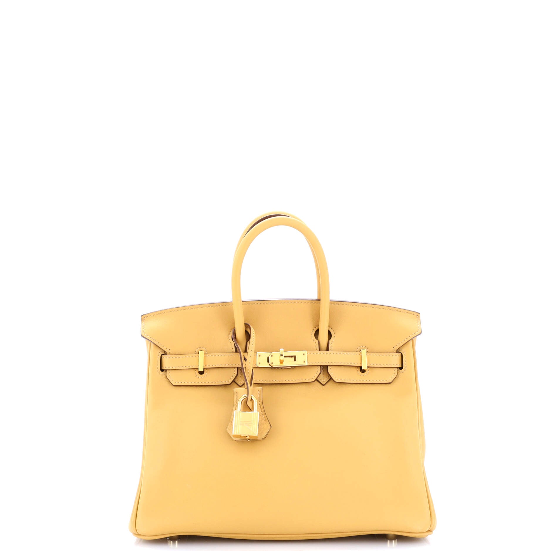 Authentic Hermès Birkin 25 Handbag in Curry Swift Leather with Gold Hardware - Luxury Designer Tote for Women, Perfect for Work, Travel & Special Occasions