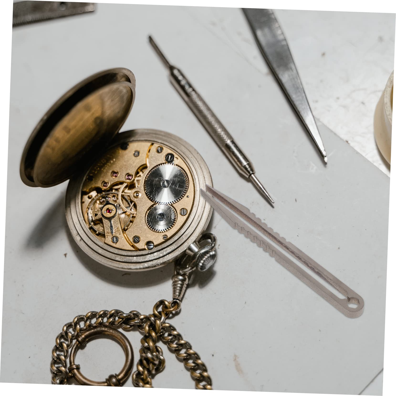 Jojofuny Titanium Tweezers - Precision CNC Machined Mini Clamp | Hypoallergenic & Non-Toxic | Perfect for Travel, Makeup, Eyebrow Grooming & Daily Beauty Care