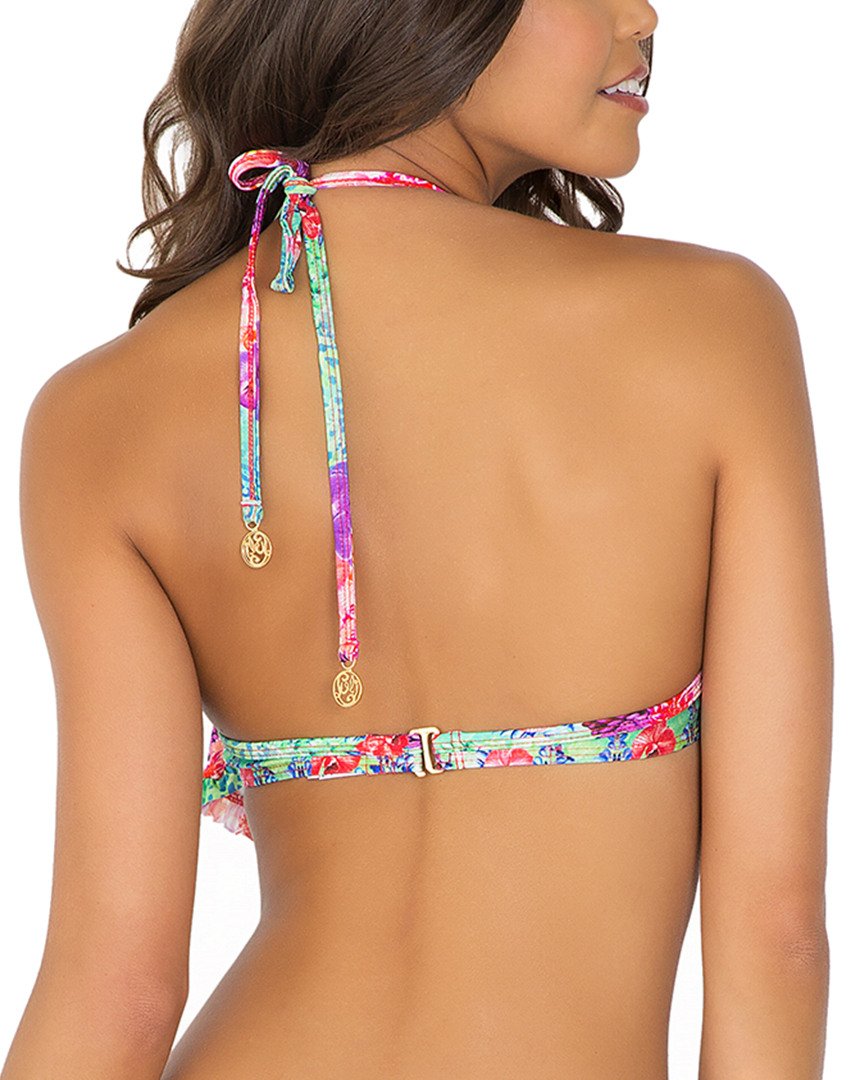 Luli Fama Women's Push Up Underwire Bikini Top - Pequeno Paraiso Cascade Style | Sexy Swimwear for Beach, Pool & Vacation | Perfect for Tanning and Summer Getaways