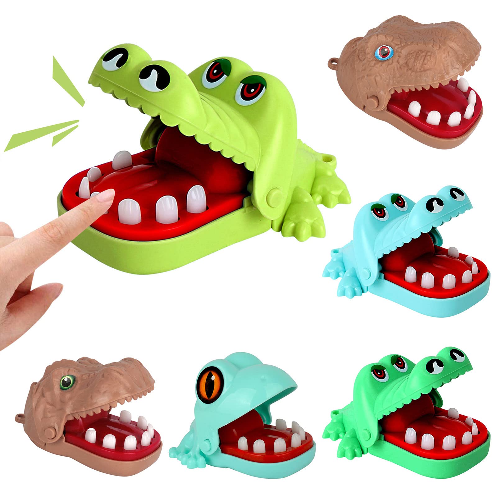 YYDSBBA Crocodile Teeth Biting Game for Kids - Fun Interactive Dentist Toy with Realistic Crocodile Teeth - Perfect for Family Game Night & Preschool Learning Activities