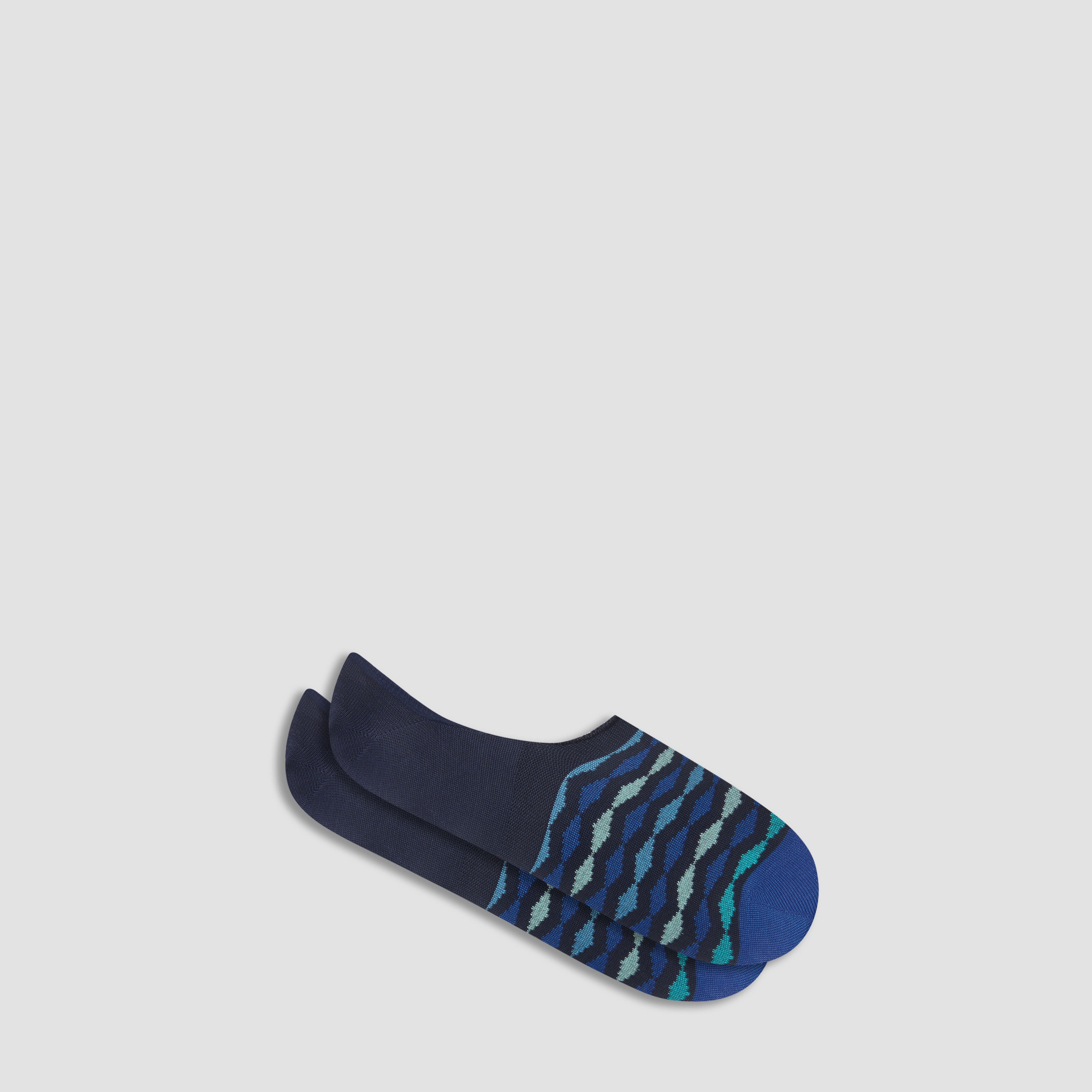 Geometric No Show Socks for Women & Men - Breathable Low Cut Invisible Liner Socks - Perfect for Sneakers, Loafers & Casual Shoes