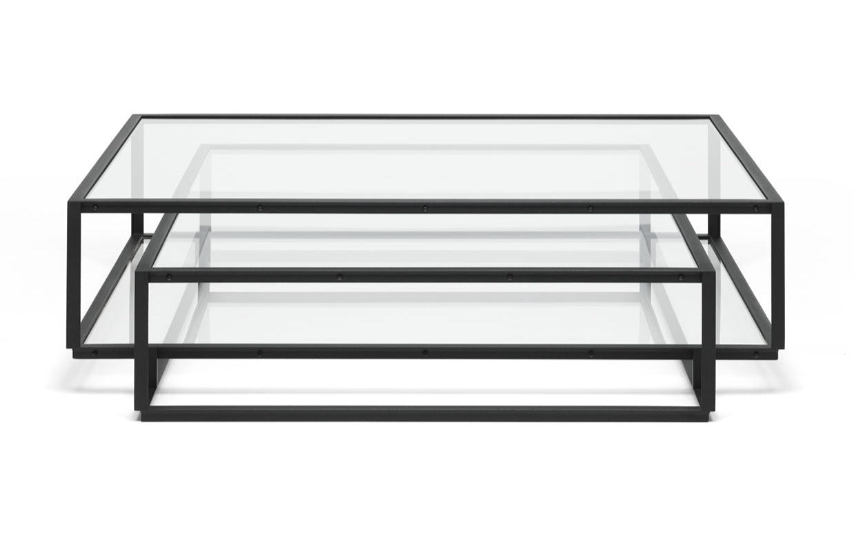 Modern Tangled Square Coffee Table by Spectrum Design - Stylish & Functional Centerpiece for Living Room, Lounge, or Office Decor