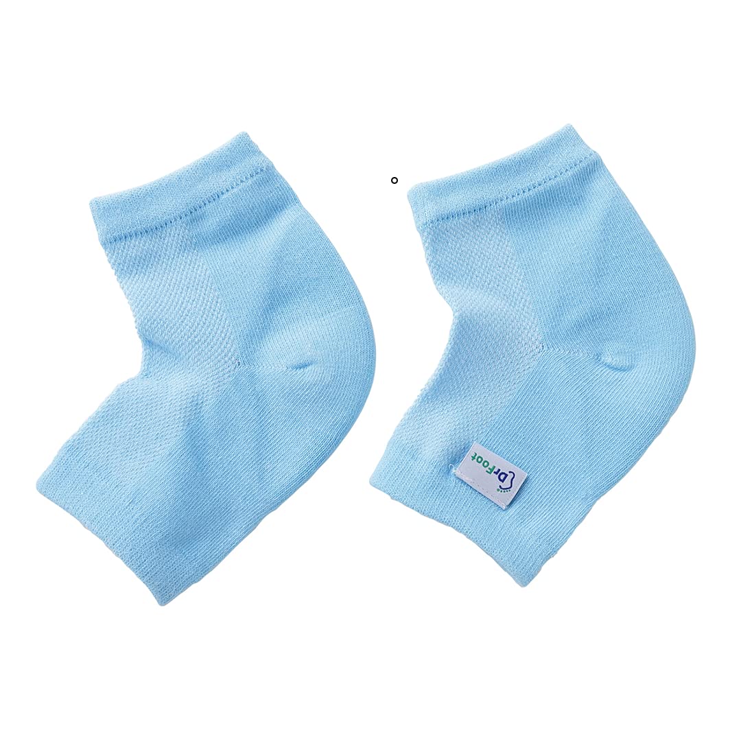 Dr Foot Silicone Heel Socks for Women - Moisturizing Gel Socks for Cracked Heels & Pain Relief - Soft Comfortable Foot Care for Dry Skin - Perfect for Overnight Treatment, Spa Days & Home Relaxation