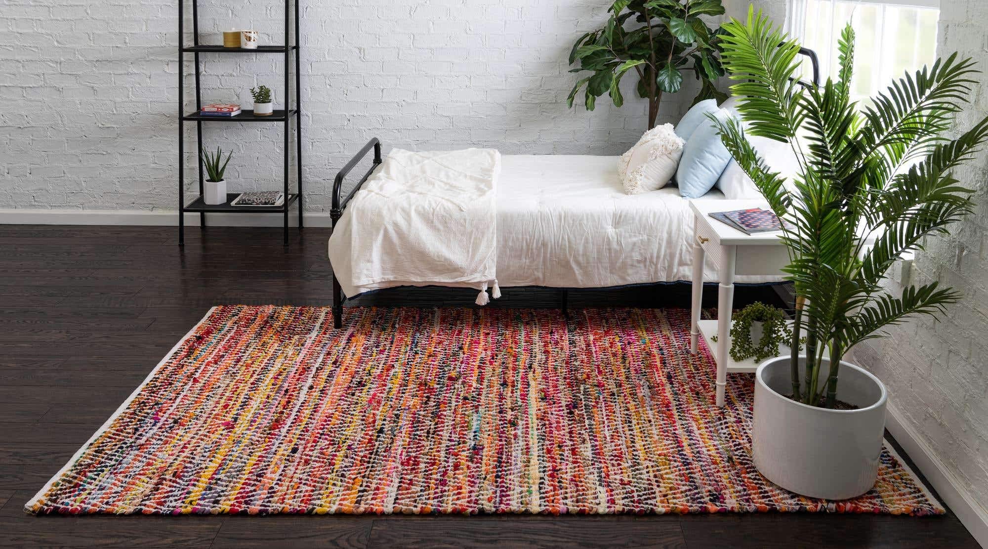 Unique Loom Chindi Chevron Collection Area Rug - Claire (9' x 12' 2