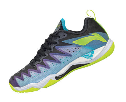 Li Ning Gyrfalcon 5 Unisex Badminton Shoes - Lightweight & Breathable for Court Sports - Blue (AYAS026-2) | Perfect for Indoor Badminton, Squash & Tennis Matches