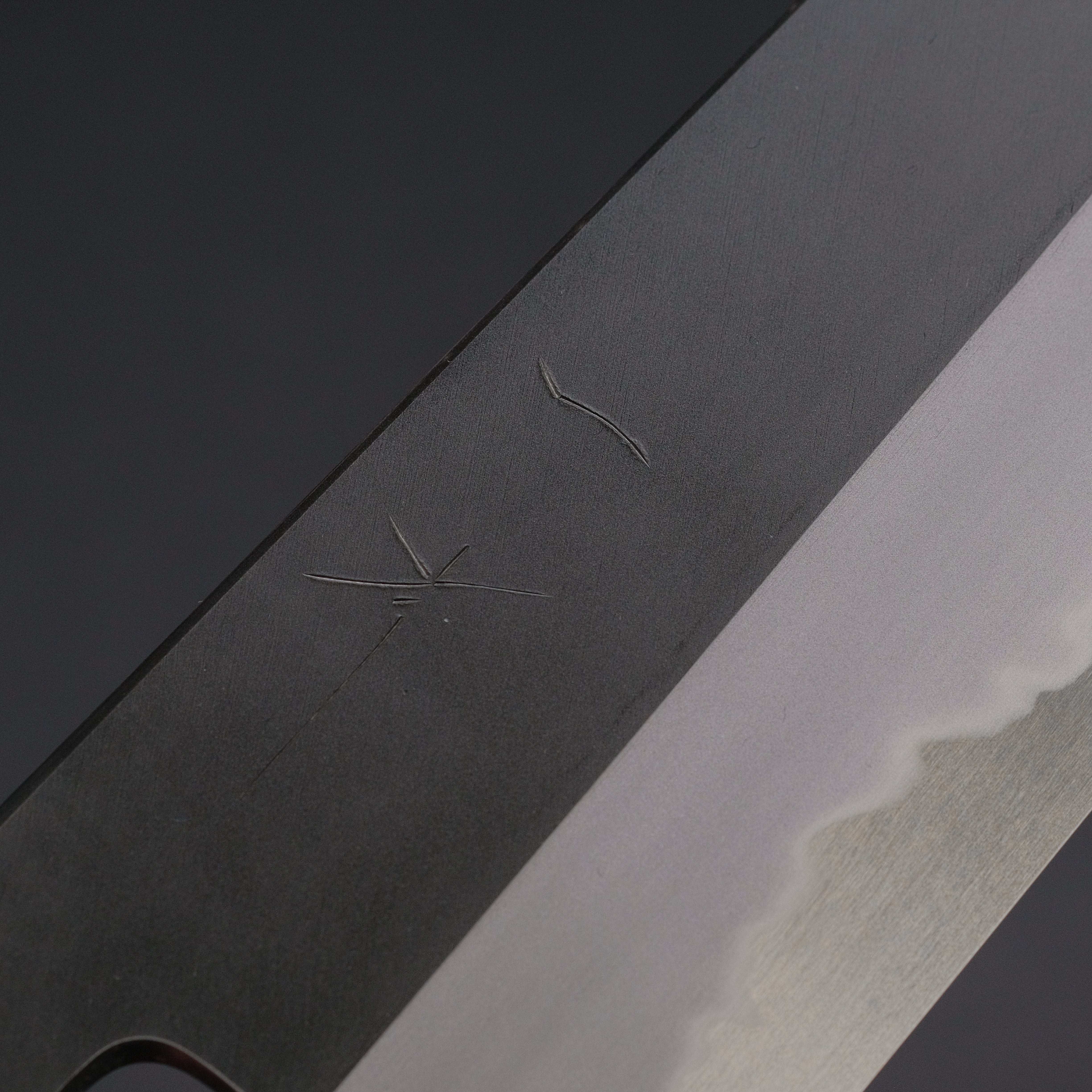Hitohira Tanaka Kyuzo Blue #1 Kurouchi Gyuto 240mm Japanese Chef Knife - Extra Height Yakusugi Cedar Handle - Perfect for Sushi, Meat Cutting & Professional Kitchen Use