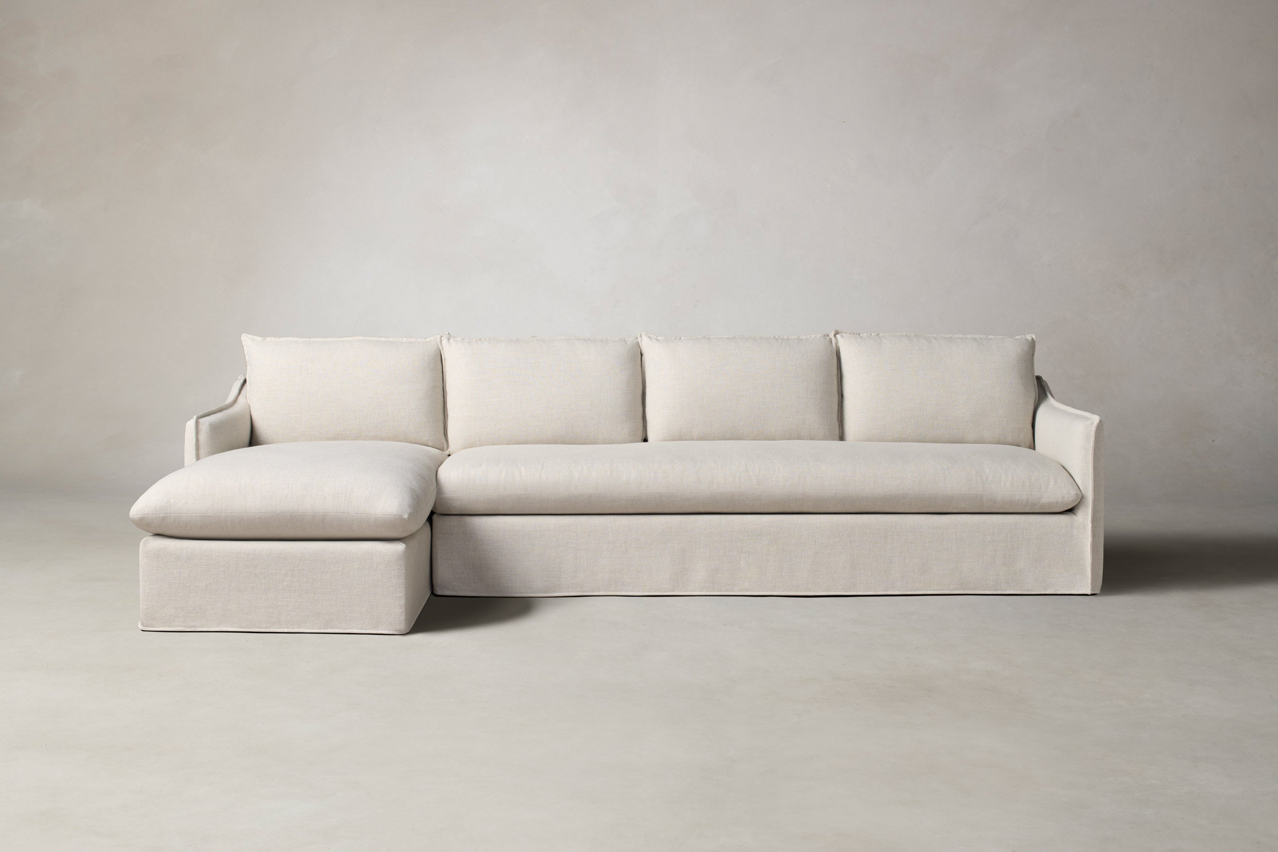 Premium Dune Sectional Sofa with Heritage Belgian Linen Upholstery - Modern Comfort for Living Room, Lounge & Family Gatherings