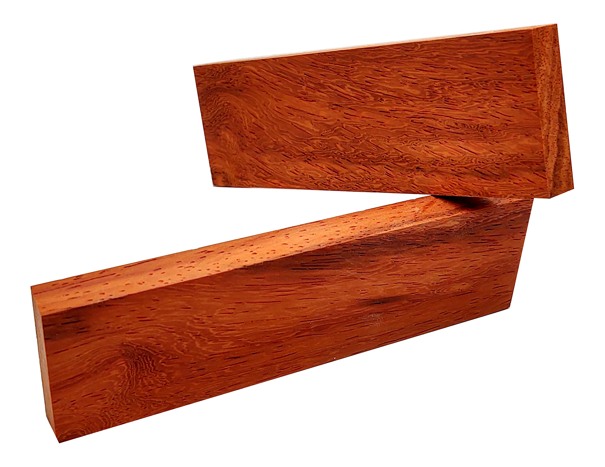 Premium Padauk Wood Knife Scales - Durable & Handcrafted Replacement Handles for Custom Knives - Perfect for EDC, Hunting, and Outdoor Survival Gear