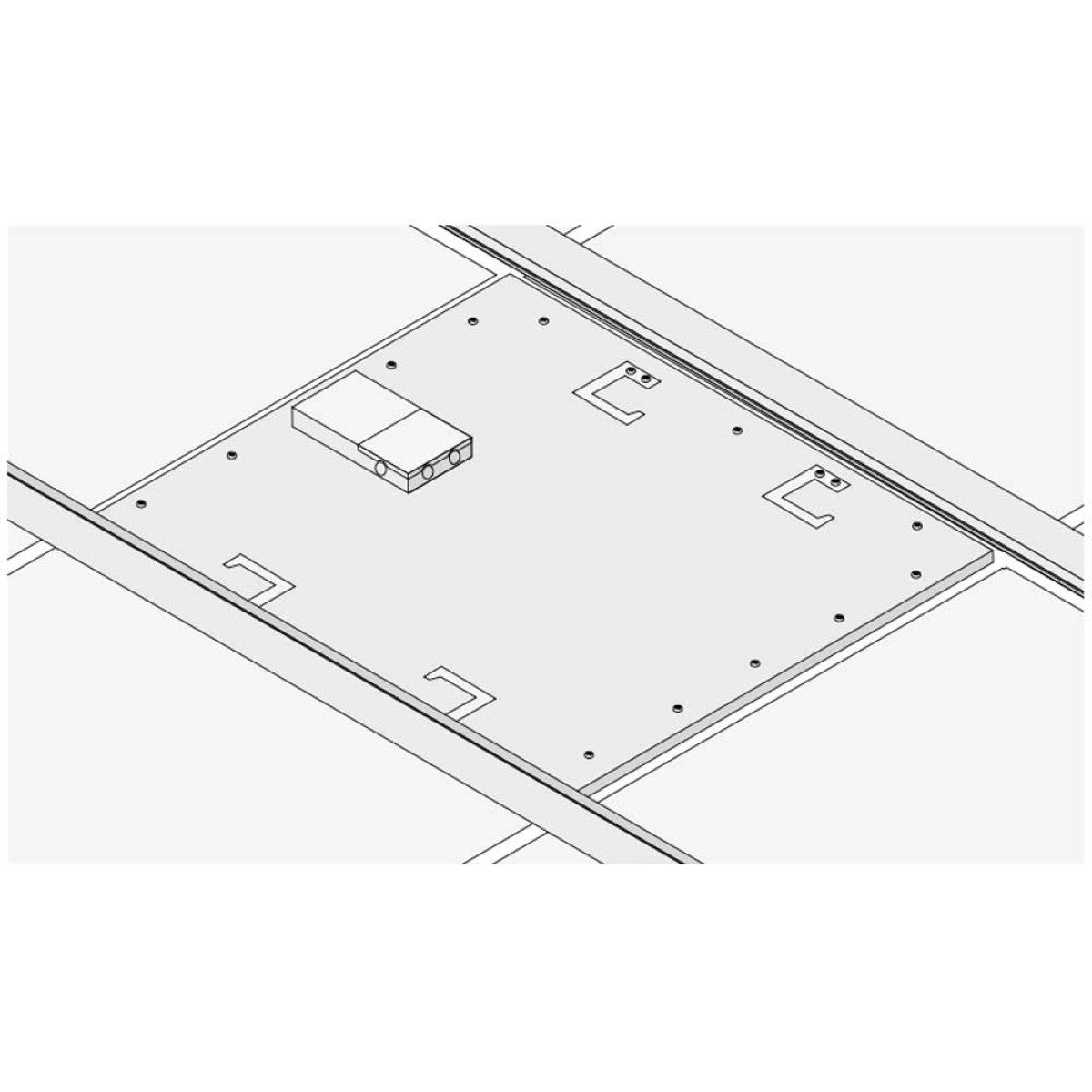 1x4 Grid LED Flat Panel Light - 3800 Lumens, 30W, 4000K Cool White, 120-277V - Perfect for Office, Classroom, and Commercial Lighting