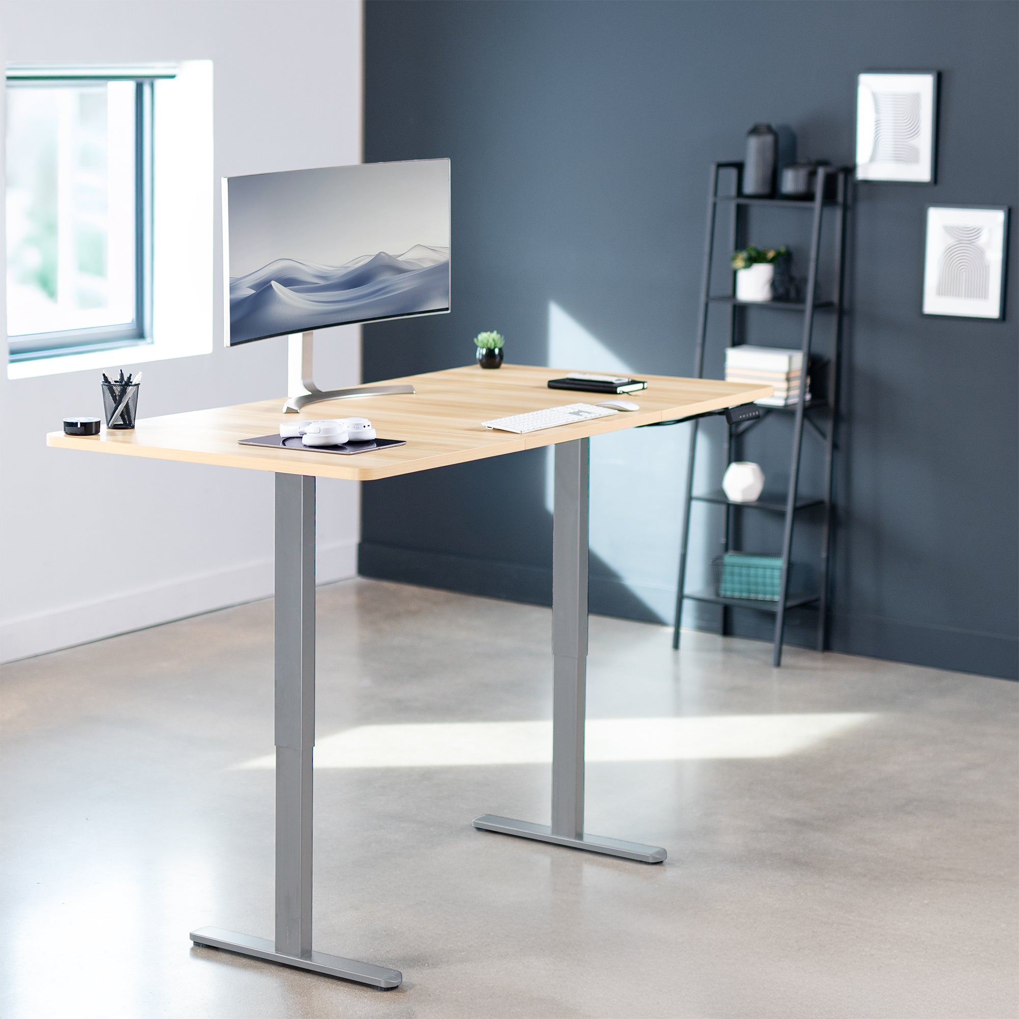 E2 Series 71 x 36 Dual Motor Electric Standing Desk - Adjustable Height Office Desk for Home & Workspace, Perfect for Ergonomics & Productivity