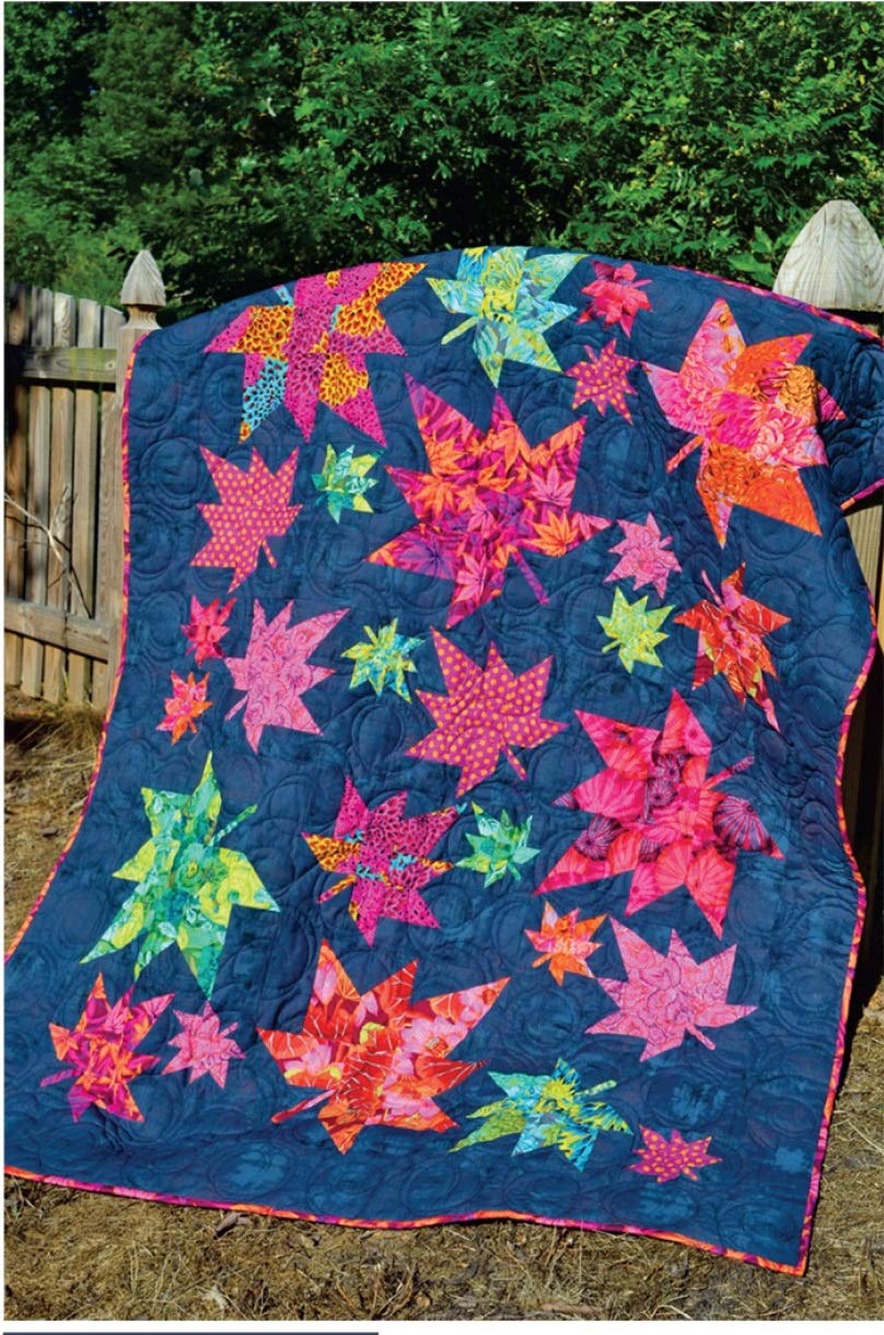 Christine Quilts Wind Blown Pattern Quilt - Handmade Cotton Bedspread for Home Decor | Perfect for Cozy Bedrooms, Guest Rooms & Farmhouse Style Decor